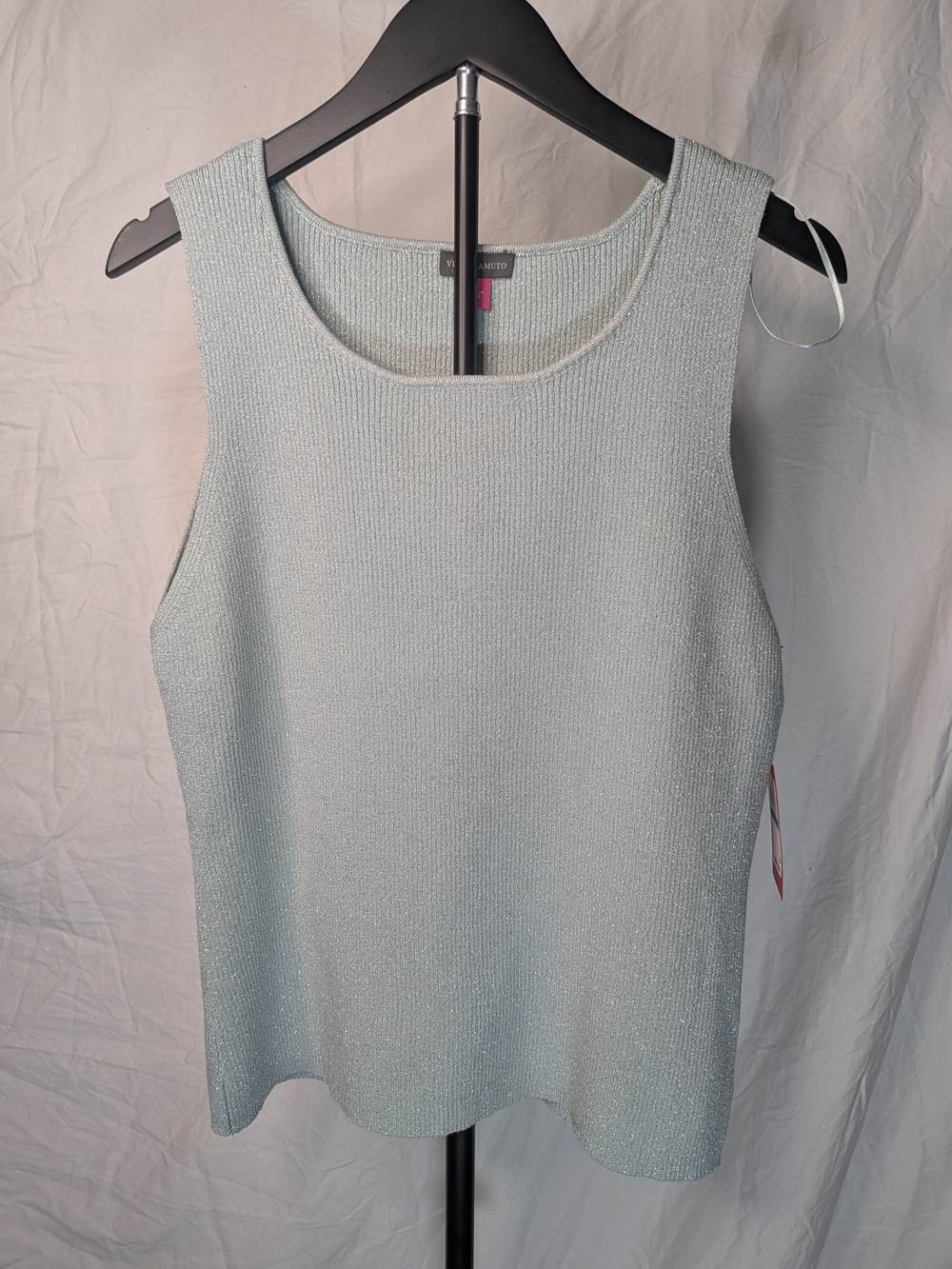 Vince Camuto Women's Mint Sparkle Knit Tank Top New w Tags - Picture 12 of 13
